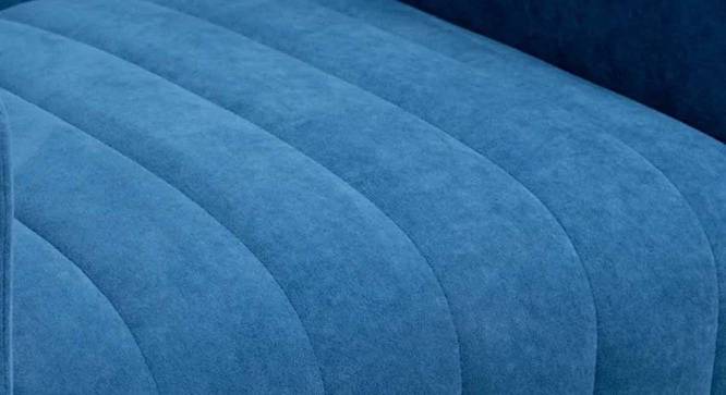 Murrow Fabric Accent Chair in Blue Colour (Blue, Powder Coating Finish) by Urban Ladder - Cross View Design 1 - 575020