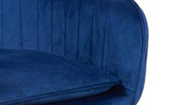 Hilsa Fabric Accent Chair in Blue Colour (Blue, Powder Coating Finish) by Urban Ladder - Cross View Design 1 - 575021