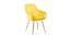 Hilsa Fabric Accent Chair in Yellow Colour (Yellow, Powder Coating Finish) by Urban Ladder - Front View Design 1 - 575092