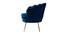 Melta Fabric Accent Chair in Blue Colour (Blue, Powder Coating Finish) by Urban Ladder - Cross View Design 1 - 575097