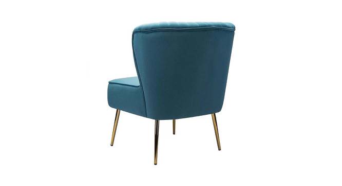 Beato Fabric Accent Chair in Blue Colour (Blue, Powder Coating Finish) by Urban Ladder - Cross View Design 1 - 575101