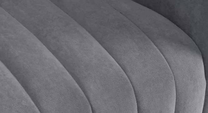 Murrow Fabric Accent Chair in Grey Colour (Grey, Powder Coating Finish) by Urban Ladder - Cross View Design 1 - 575104