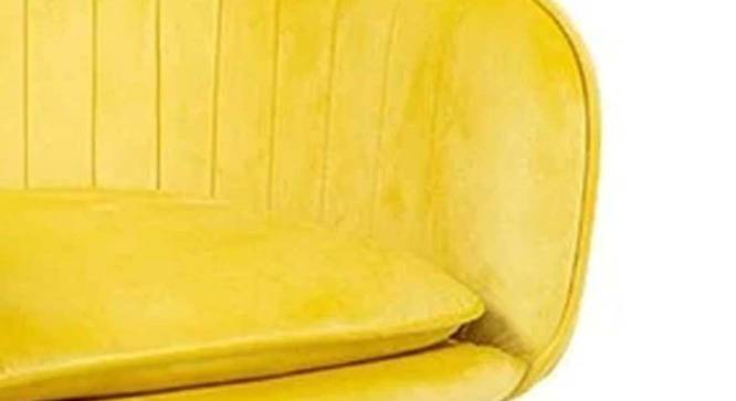Hilsa Fabric Accent Chair in Yellow Colour (Yellow, Powder Coating Finish) by Urban Ladder - Cross View Design 1 - 575107