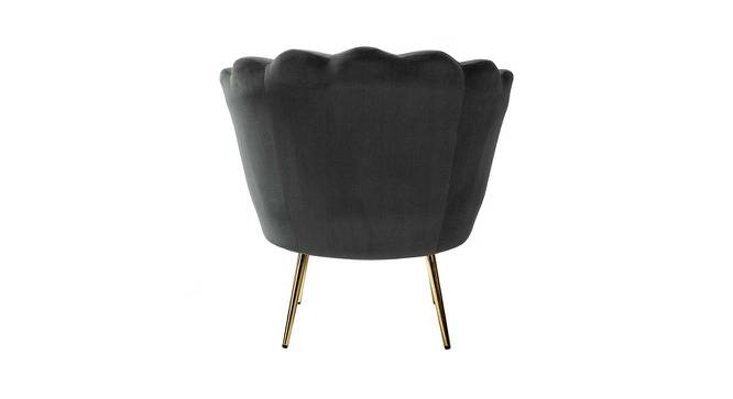 Melta Fabric Accent Chair in Grey Colour (Grey, Powder Coating Finish) by Urban Ladder - Design 1 Side View - 575113