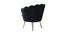 Melta Fabric Accent Chair in Black Colour (Black, Powder Coating Finish) by Urban Ladder - Design 1 Side View - 575115