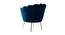 Melta Fabric Accent Chair in Blue Colour (Blue, Powder Coating Finish) by Urban Ladder - Rear View Design 1 - 575124