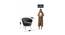 Melta Fabric Accent Chair in Grey Colour (Grey, Powder Coating Finish) by Urban Ladder - Design 1 Dimension - 575144