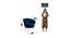 Melta Fabric Accent Chair in Blue Colour (Blue, Powder Coating Finish) by Urban Ladder - Design 1 Dimension - 575147