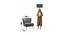 Beato Fabric Accent Chair in Grey Colour (Grey, Powder Coating Finish) by Urban Ladder - Design 1 Dimension - 575156