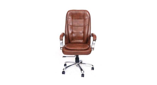 Franscio Swivel Leatherette Office Chair (Tan) by Urban Ladder - Cross View Design 1 - 575176