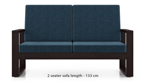 Eileen Wooden Sofa (Indigo Blue)