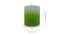 Huckleberry Guava 1-Wick Scented Candle (Light Green) by Urban Ladder - Design 1 Dimension - 575438