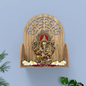 Prayer Units Design Arnav Engineered Wood Wall Mounted Prayer Unit Without Door