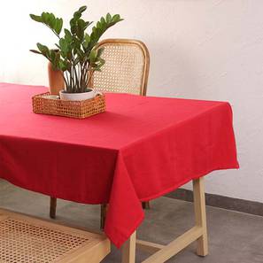Home Decor In Bangalore Design Karinna Red Cotton 50 x 59 Inches Table Cover (Red)