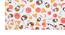 Ornella Multicolor Cotton 59 x 108 Inches Table Cover (Orange) by Urban Ladder - Front View Design 1 - 576840
