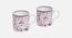 Jamun Multicoloured Stoneware 300ml Mugs - Set of 2 (Purple & White) by Urban Ladder - Front View Design 1 - 577476