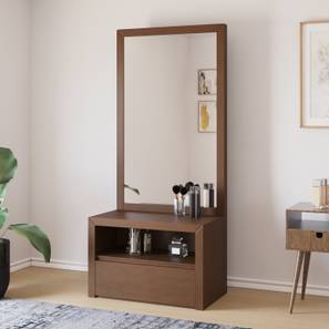 Thurman dresser with mirror brown walnut lp