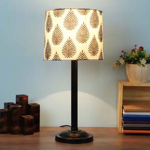 Home Decor In Nadia Design Paul Printed Cotton Shade Table Lamp With Metal Base (Tropical Print )