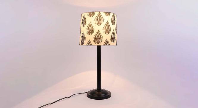 Paul Printed Cotton Shade Table Lamp With Metal Base (Tropical Print ) by Urban Ladder - Cross View Design 1 - 577963