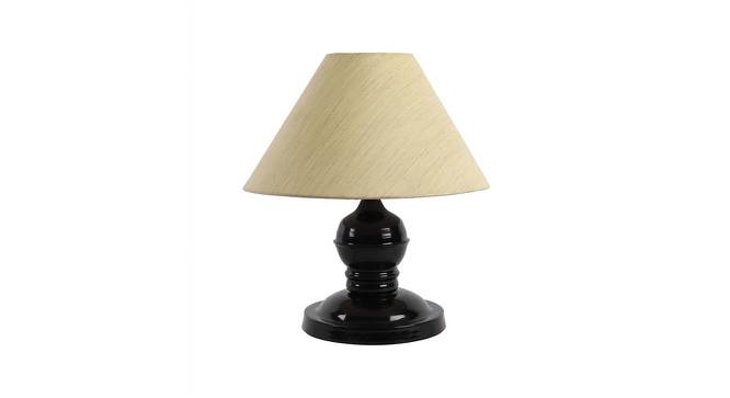 Sandra Solid Cotton Shade Table Lamp With Metal Base (Off White) by Urban Ladder - Front View Design 1 - 577988