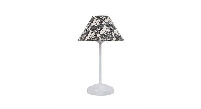 Jasper Printed Cotton Shade Table Lamp With Metal Base (Filigree Design Print) by Urban Ladder - Front View Design 1 - 577989