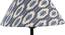 Angelina Printed Cotton Shade Table Lamp With Metal Base (Ikat Print) by Urban Ladder - Design 1 Side View - 577998