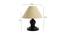 Sandra Solid Cotton Shade Table Lamp With Metal Base (Off White) by Urban Ladder - Design 1 Dimension - 578052
