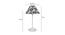 Jasper Printed Cotton Shade Table Lamp With Metal Base (Filigree Design Print) by Urban Ladder - Design 1 Dimension - 578054
