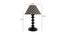 Catherine Printed Cotton Shade Table Lamp With Metal Base (Geometric Black & White  Print) by Urban Ladder - Design 1 Dimension - 578134