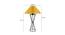 Natalie Solid Cotton Shade Table Lamp With Metal Base (Yellow) by Urban Ladder - Design 1 Dimension - 578269