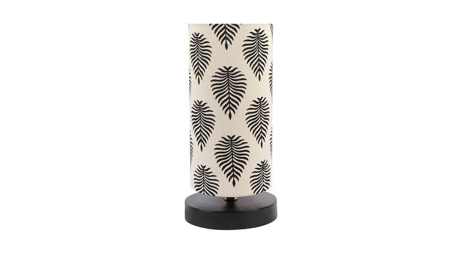 Jean Printed Cotton Shade Table Lamp With Metal Base (Tropical Print ) by Urban Ladder - Front View Design 1 - 578279