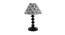 Charlize Printed Cotton Shade Table Lamp With Metal Base (Ikat Print) by Urban Ladder - Front View Design 1 - 578283
