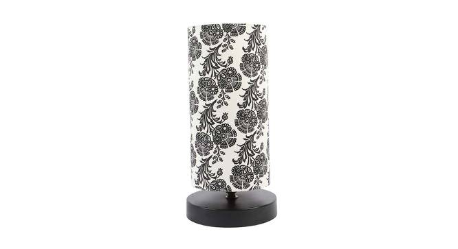 Kevin Printed Cotton Shade Table Lamp With Metal Base (Filigree Design Print) by Urban Ladder - Front View Design 1 - 578481