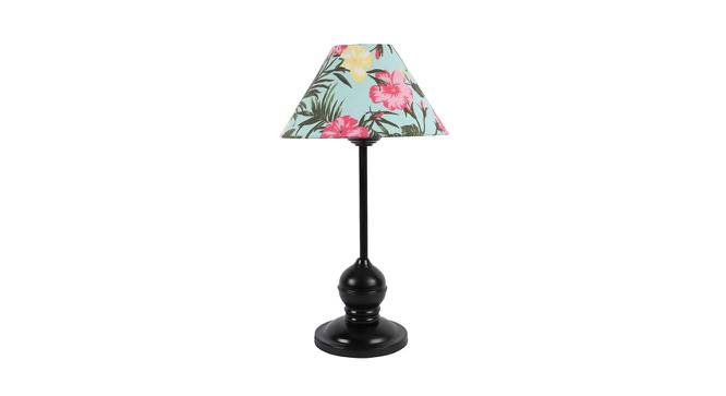 Anne Printed Cotton Shade Table Lamp With Metal Base (Floral Print) by Urban Ladder - Front View Design 1 - 578485
