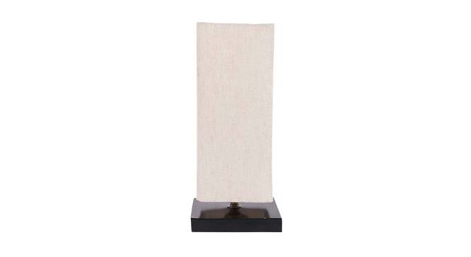 Cuba Solid Cotton Shade Table Lamp With Metal Base (Off White) by Urban Ladder - Front View Design 1 - 578580