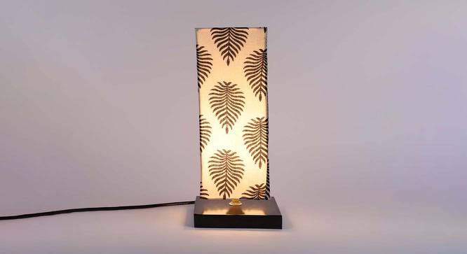 Heath Printed Cotton Shade Table Lamp With Metal Base (Tropical Print ) by Urban Ladder - Cross View Design 1 - 578646