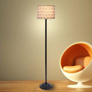 Floor Lamps In Hyderabad Design Axel Printed Cotton Shade Floor Lamp With Metal Base (Ikat Print)