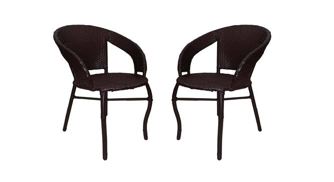 Lewis Patio Chairs (Set Of 2) in Brown Corduroy Finish By Zecado (Brown) by Urban Ladder - Cross View Design 1 - 578865
