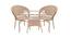 William Darling 2 seater Patio Coffee Table Set In Fawn Corduroy Finish By Zecado (Fawn, Fawn Finish) by Urban Ladder - Cross View Design 1 - 578959