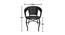 Robert Ebony 2 seater Patio Coffee Table Set In Black Corduroy Finish By Zecado (Black, Black Finish) by Urban Ladder - Design 1 Dimension - 579019