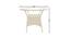 Annie Persia 2 Seater Patio Coffee Table Set In Off-White Corduroy Finish By Zecado (Off-White, Off-White Finish) by Urban Ladder - Design 1 Dimension - 579037