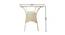 Carabella Matrix 2 Seater Patio Coffee Table Set In Off-White Corduroy Finish By Zecado (Off-White, Off-White Finish) by Urban Ladder - Design 1 Dimension - 579038