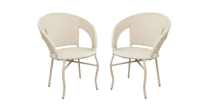 Omar Patio Chairs (Set Of 2) in Off-White Corduroy Finish By Zecado (Off-White) by Urban Ladder - Cross View Design 1 - 579054