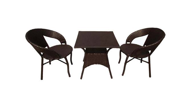 Ryan Tom 2 Seater Patio Coffee Table Set In Brown Corduroy By Zecado (Brown, Brown Finish) by Urban Ladder - Cross View Design 1 - 579056
