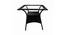 Lozano Ebony 4 seater Patio Coffee Table Set In Black Corduroy Finish By Zecado (Black, Black Finish) by Urban Ladder - Design 1 Side View - 579083