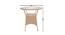 Stephen Sheryl 2 seater Patio Coffee Table Set In Fawn Corduroy Finish By Zecado (Fawn, Fawn Finish) by Urban Ladder - Design 1 Dimension - 579125