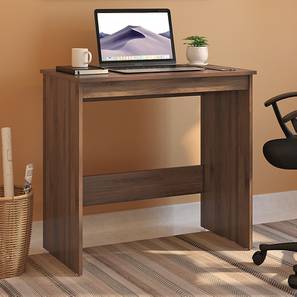 Study Table Design Kevin Engineered Wood Study Table in Classic Walnut Finish