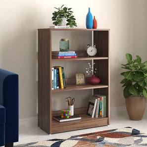 Simplywud Living Room Ranges Design Megan Engineered Wood Bookshelf (Classic Walnut Finish, 3 Feet Size)