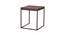 Bendigo Metal Side Walnut Table (Glossy Finish) by Urban Ladder - Cross View Design 1 - 579194