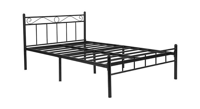 London King Size Metal Bed (King Bed Size, Glossy Finish) by Urban Ladder - Front View Design 1 - 579203